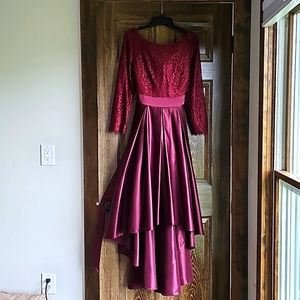 Maroon cocktail dress